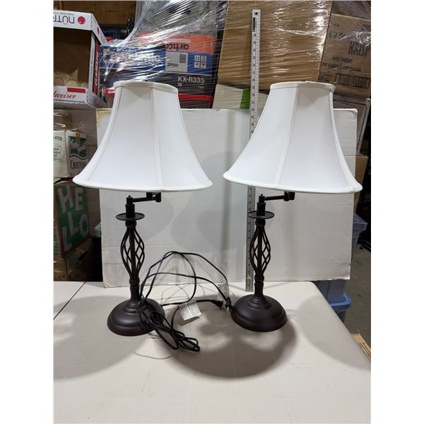 Pair of adjustable lamps