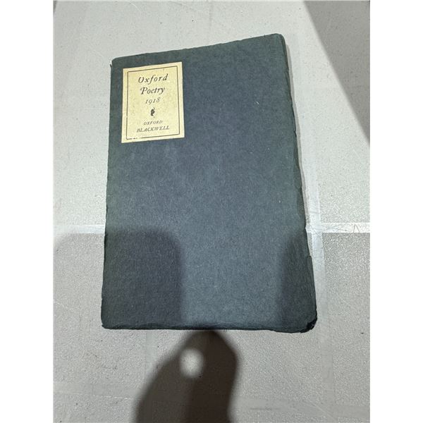 Oxford, poetry 1918