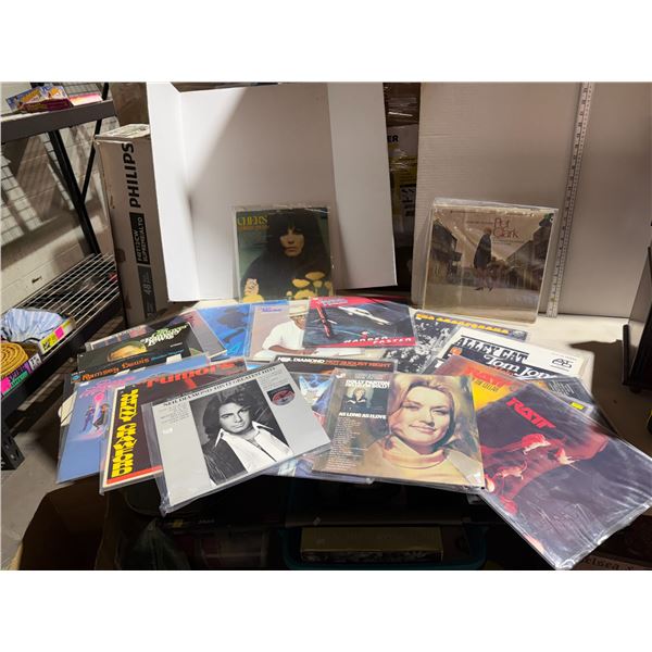 Assorted Records, Cher, rat Ali, Cat, April W, and Moore