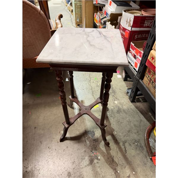 Accent table measures 14 1/4" x 14 1/4" x 29" tall out