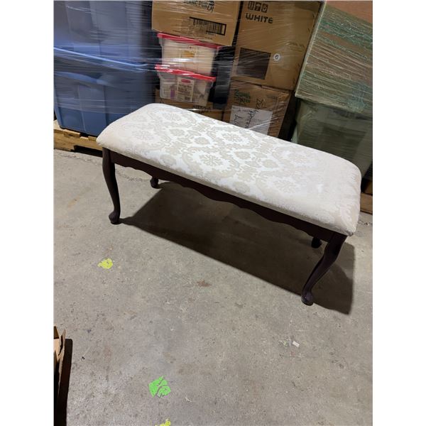 Bench measures 35" x 14 1/2" x 17" tall