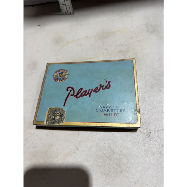 Players cigarette tin