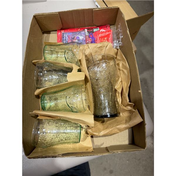 Coca-Cola glasses and collectibles