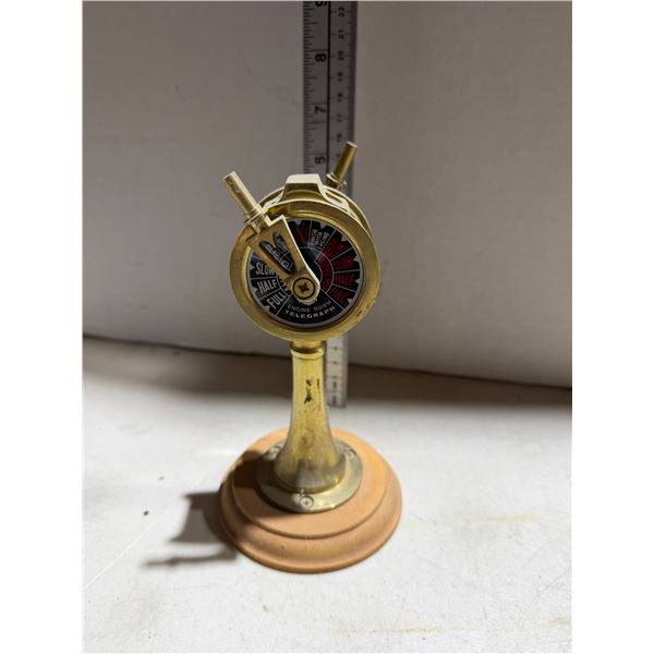 miniature replica of a Nautical Brass Ship's Engine Order Telegraph