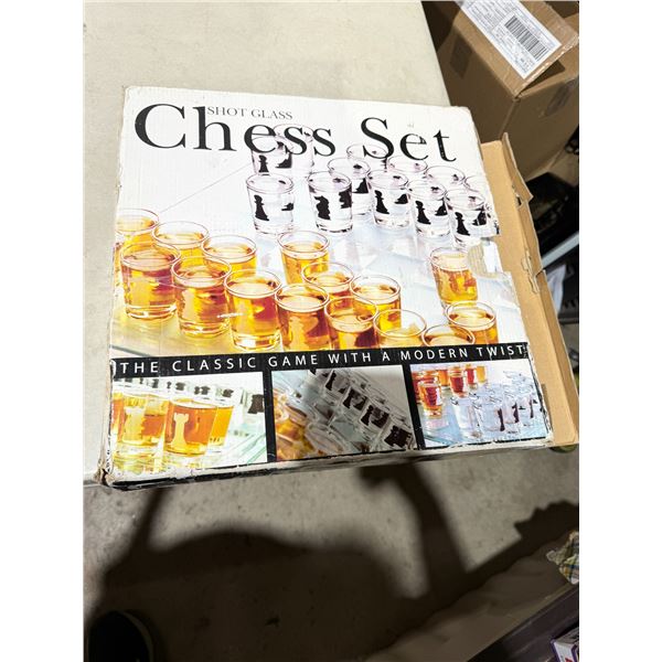 Chess shot Glass game