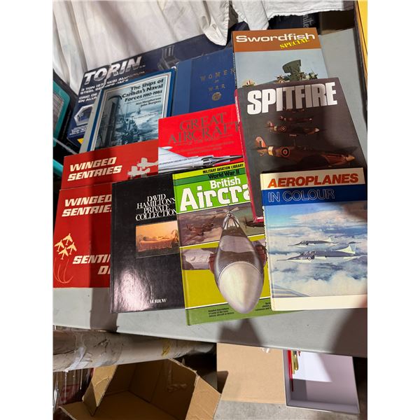 Aircraft magazines, woman at war and other Spitfire, etc.