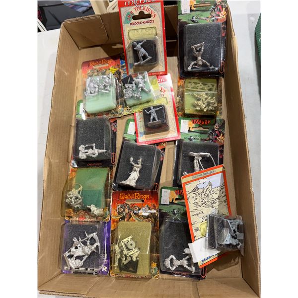 Lord of the rings and other metal figurines