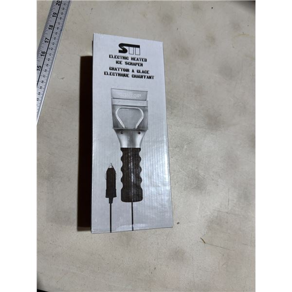 New electric heated ice scrap