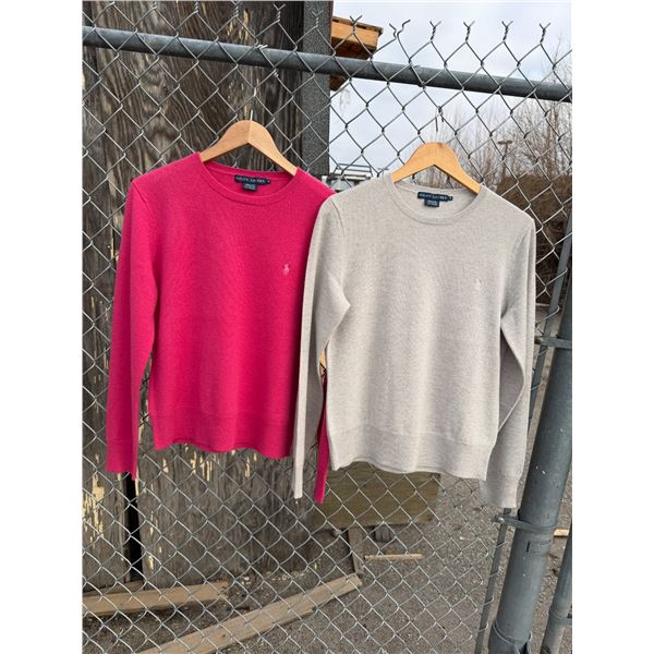 Ralph Lauren hundred percent cashmere sweaters