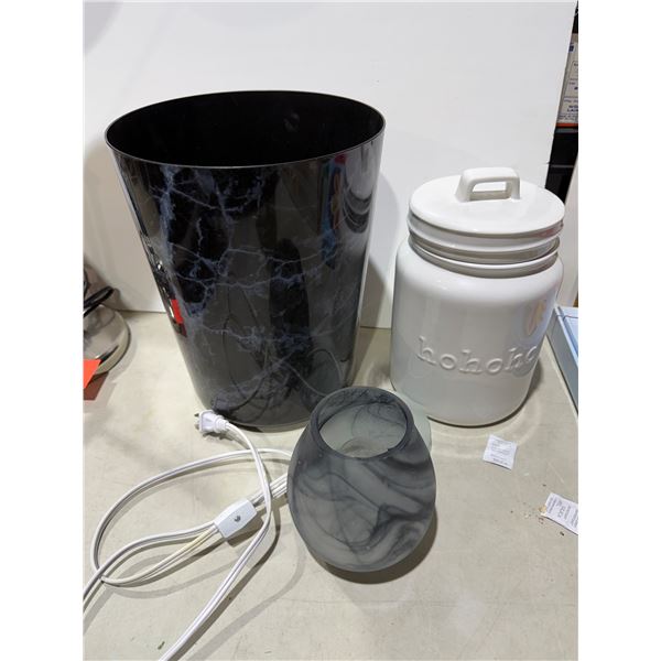 Lamp Cookie jar, wastebasket