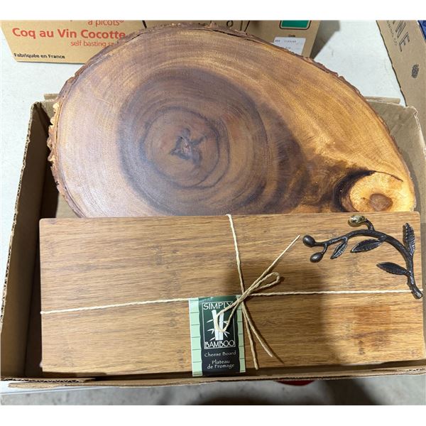 Wood, cutting boards and charcuterie boards