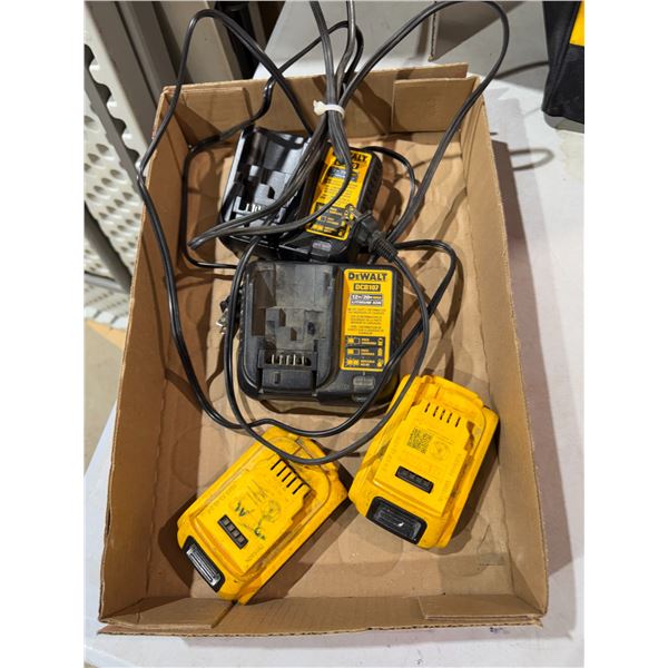 DeWalt batteries and chargers