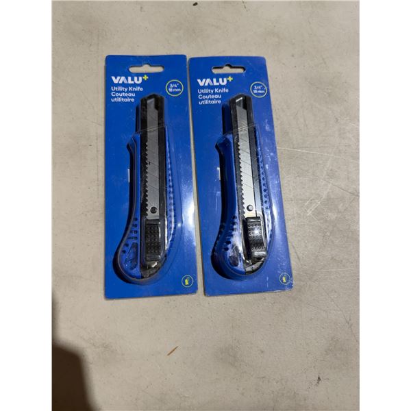 2 new utility knives