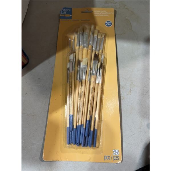 Artist loft, paint brushes