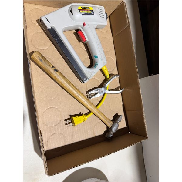 Stanley, electric stapler, hammer, and hole punch