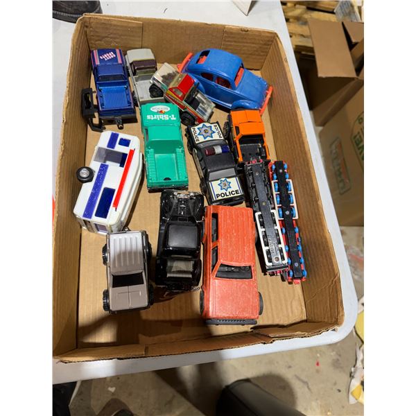 Assorted toy cars