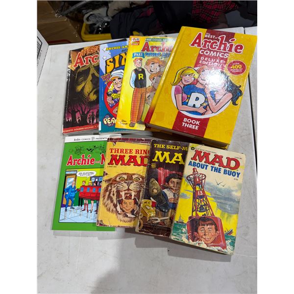 Archie comics and mad comics