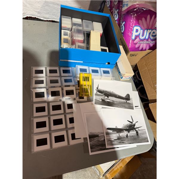 Wartime and other slides and airplane pictures