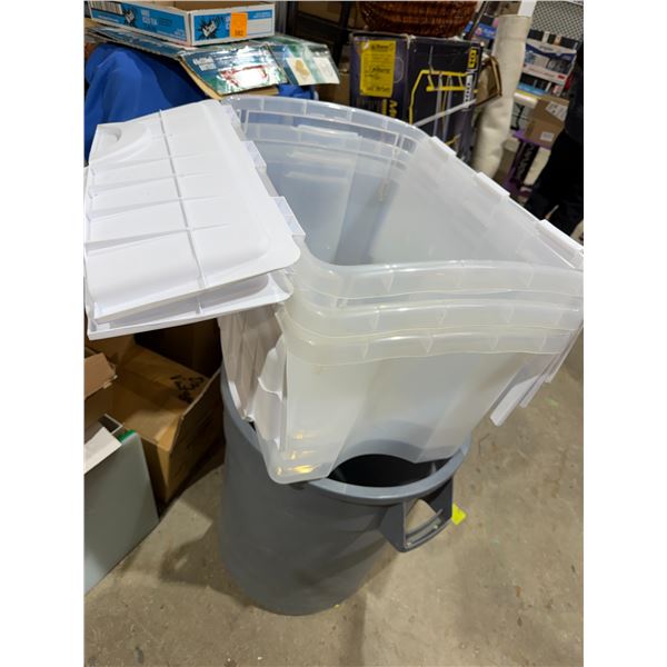 3 bins with lids