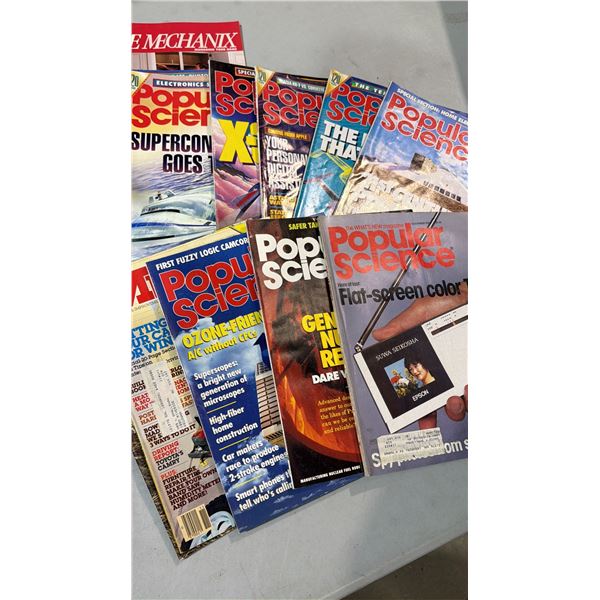 Popular science and other magazines