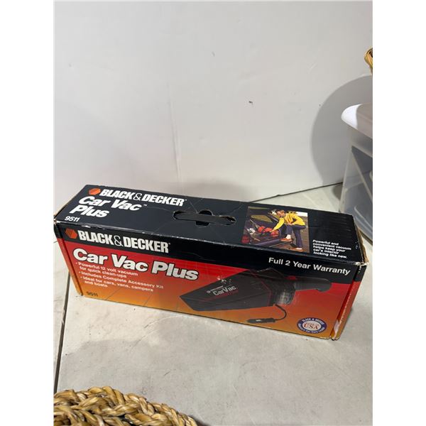 Black & Decker car vac plus