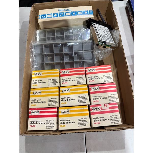 Slide binders, and other items