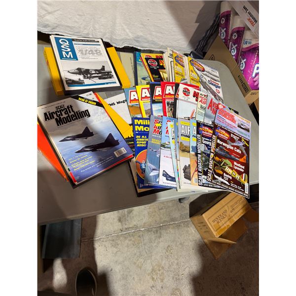 Scale, aircraft, modeling, model builder, and other modeling magazine