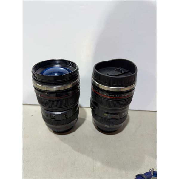 Hot and cold steel lined to travel mugs as new