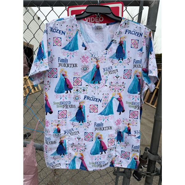 Disney scrub top size large