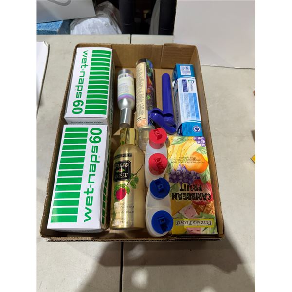 Wet naps health and beauty items