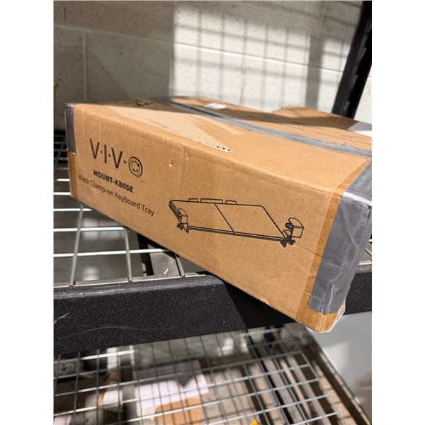 VIVO mount black clamp on keyboard tray