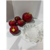 Image 1 : Temptations apple, dishes and a serving tray
