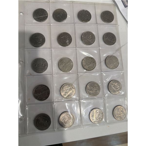 20 Canadian $1 coins