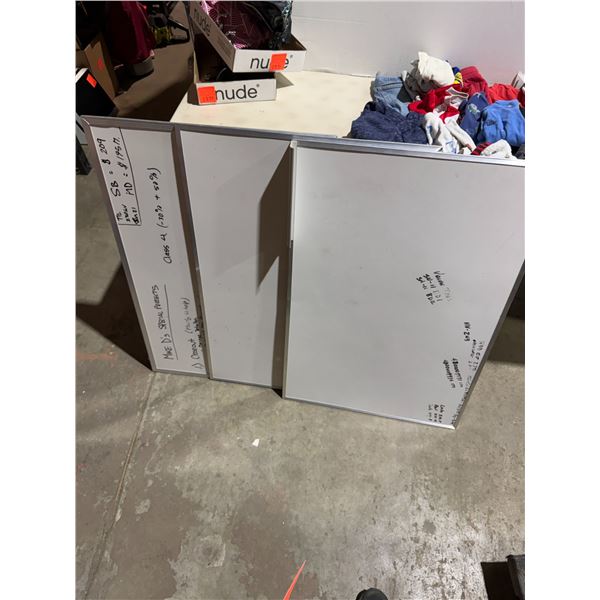 3 white boards