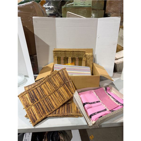 Play nuts and napkins, etc.