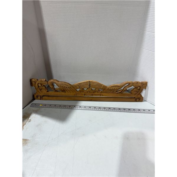 Carved tapestry holder