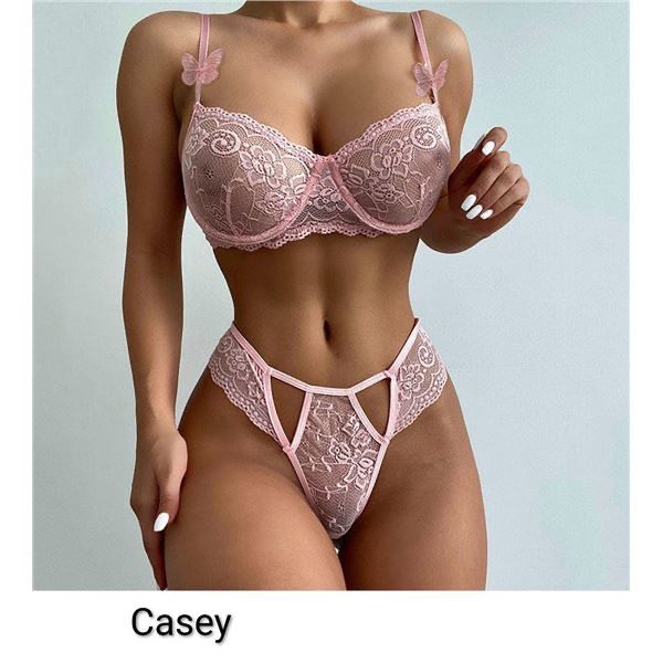 Casey - PURPLE bra and underwear set Size L