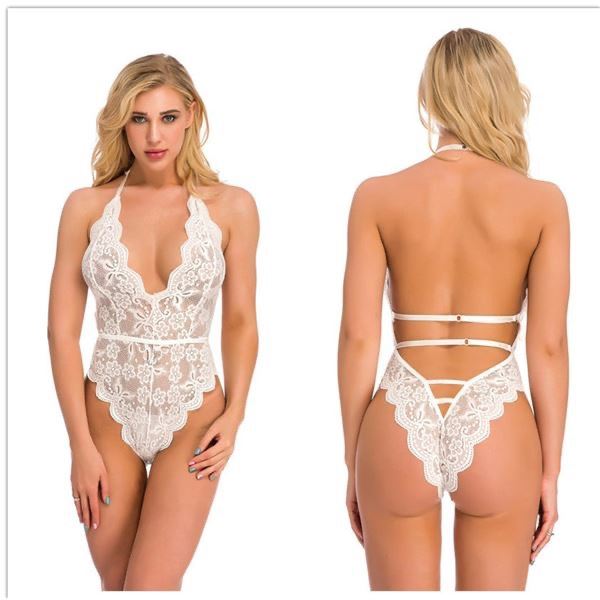 Mindy - WHITE teddy (one piece) Size L