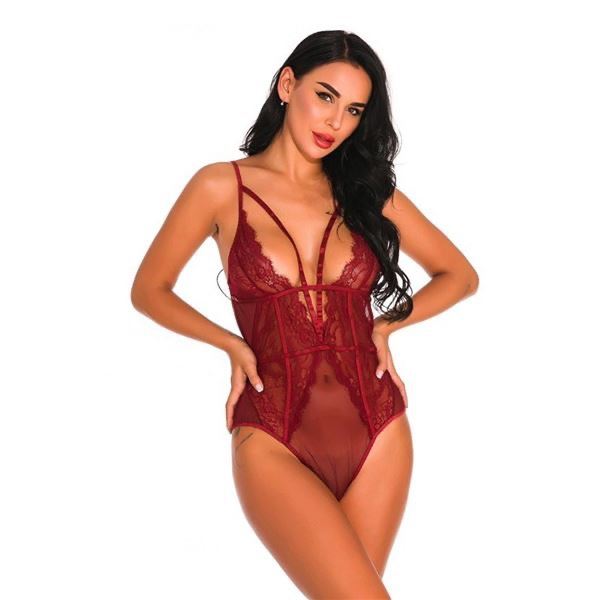 Jessie - RED bodysuit (one piece) Size XL