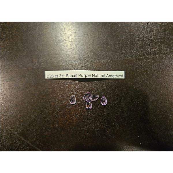 2.26ct total weight Purple Amythest gems