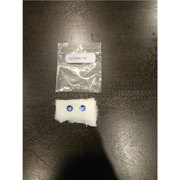 2pc 1.30ct total weight tanzanite gems