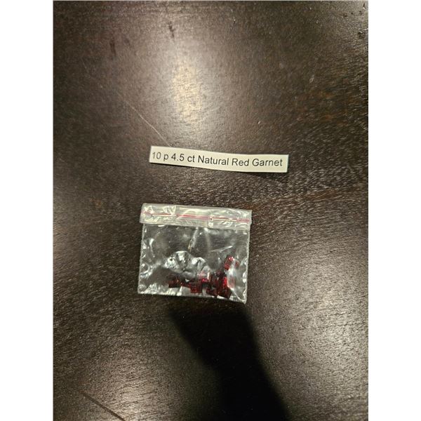 10pc total weight 4.5ct Natural Red Garnet