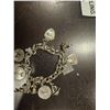 Image 3 : Sterling Silver Charm bracelet 41g
