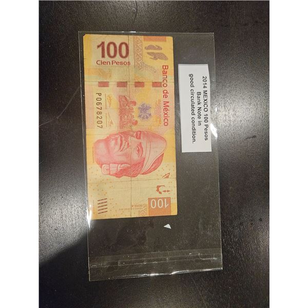 2014 Mexico 100 pesos