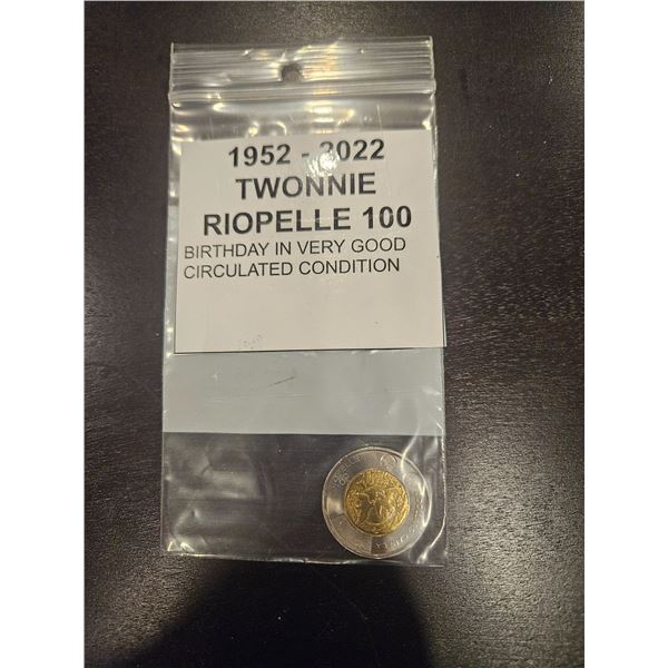 1952-2002 "riopelle 100" toonie
