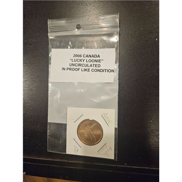 2006 Canada "lucky loonie"