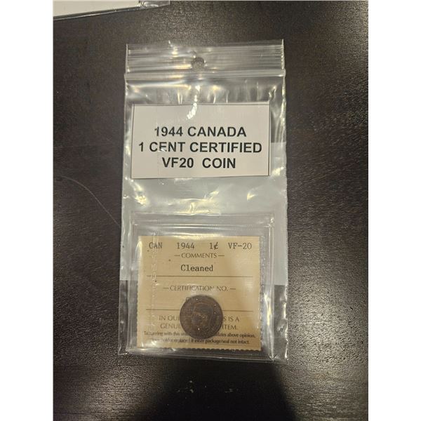 1944 Canada 1 cent coin