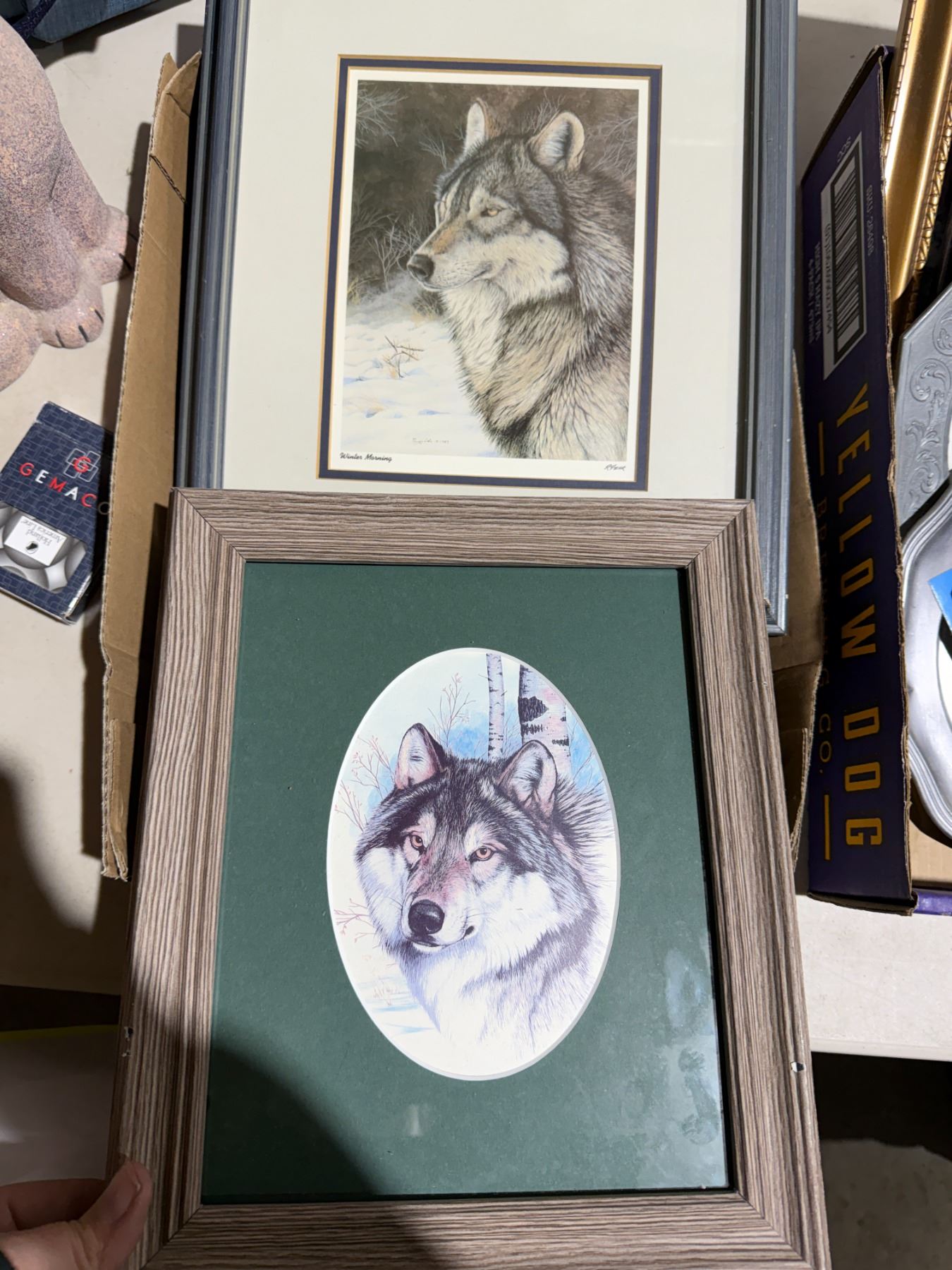 Artist R Fehr Winter morning by R. FEHR and other wolf picture