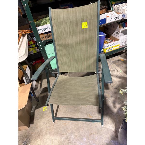 Recline folding chair