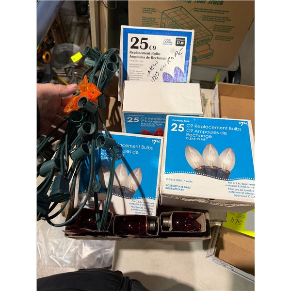 Bulbs and light string electrical cord